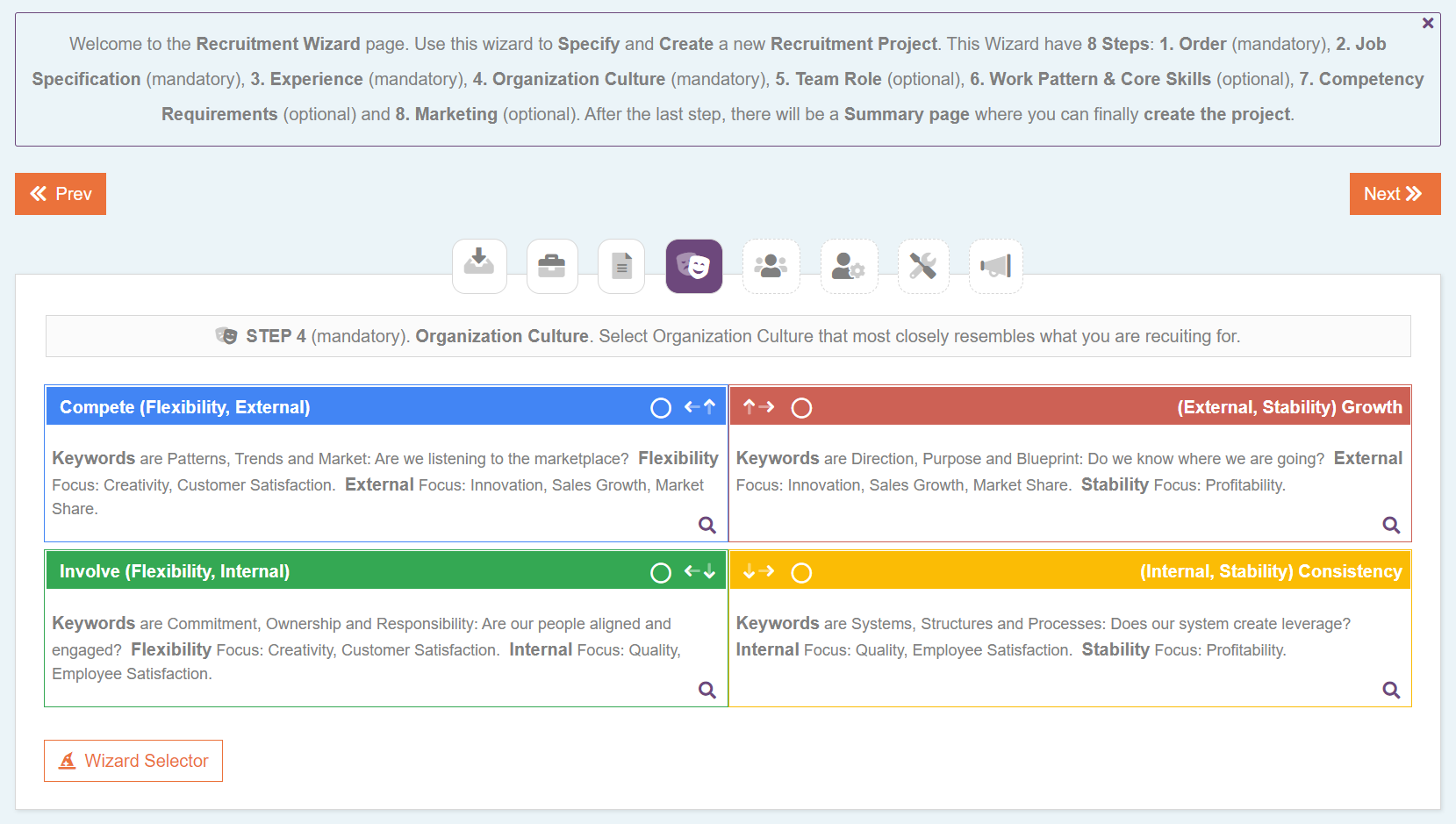 Recruitment Wizard